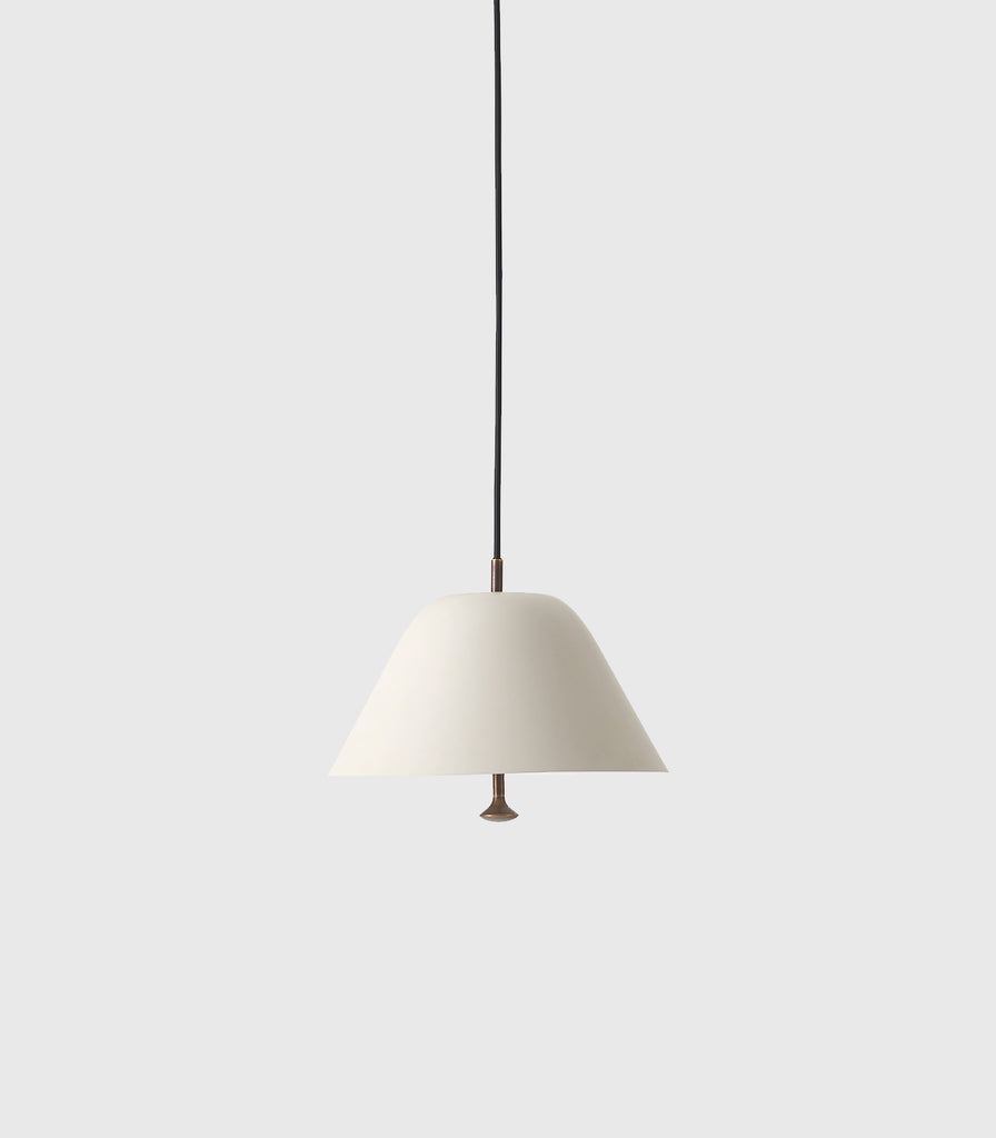 Menu Lighting Levitate Pendant Light in Small/Grey/Bronzed Brass