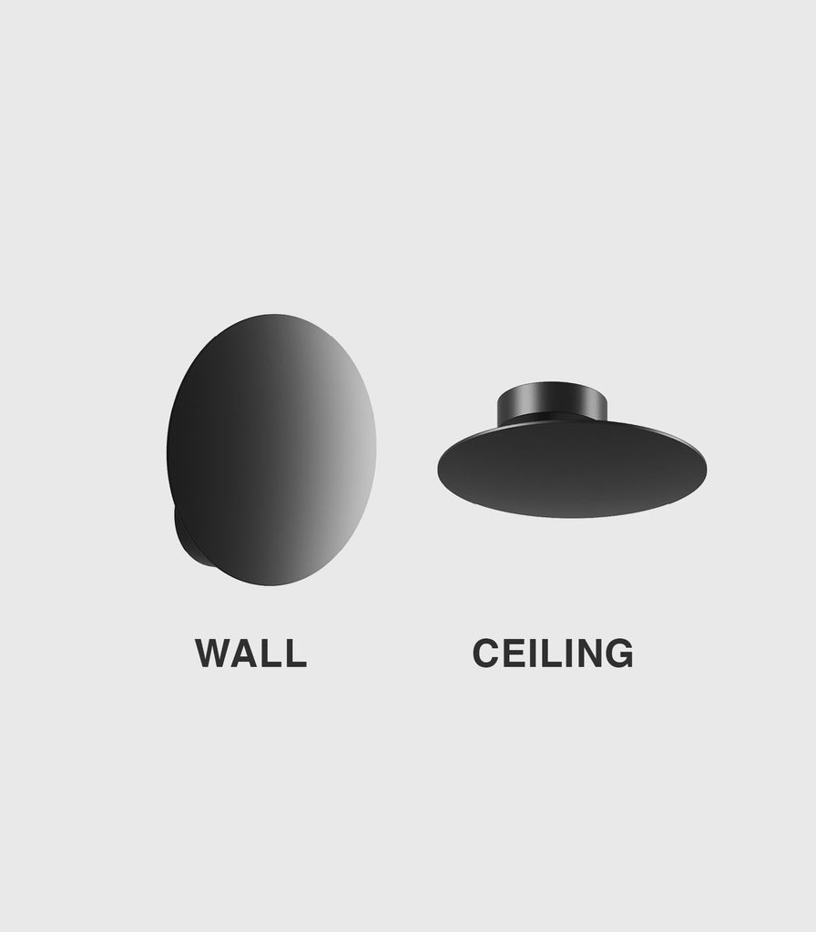 Lodes Puzzle Round Wall/Ceiling Light in Matte Black/Single