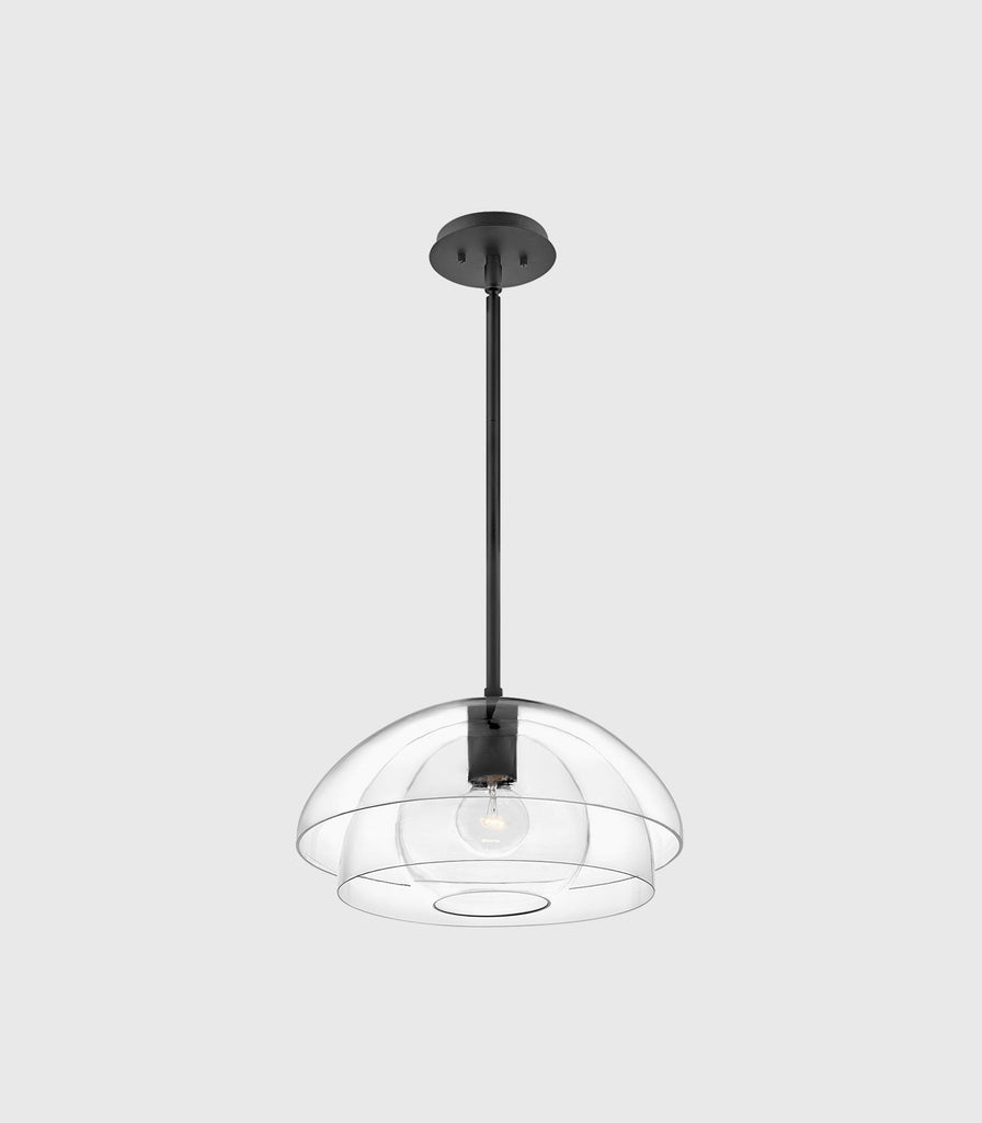 Elstead Lotus Pendant Light in Black