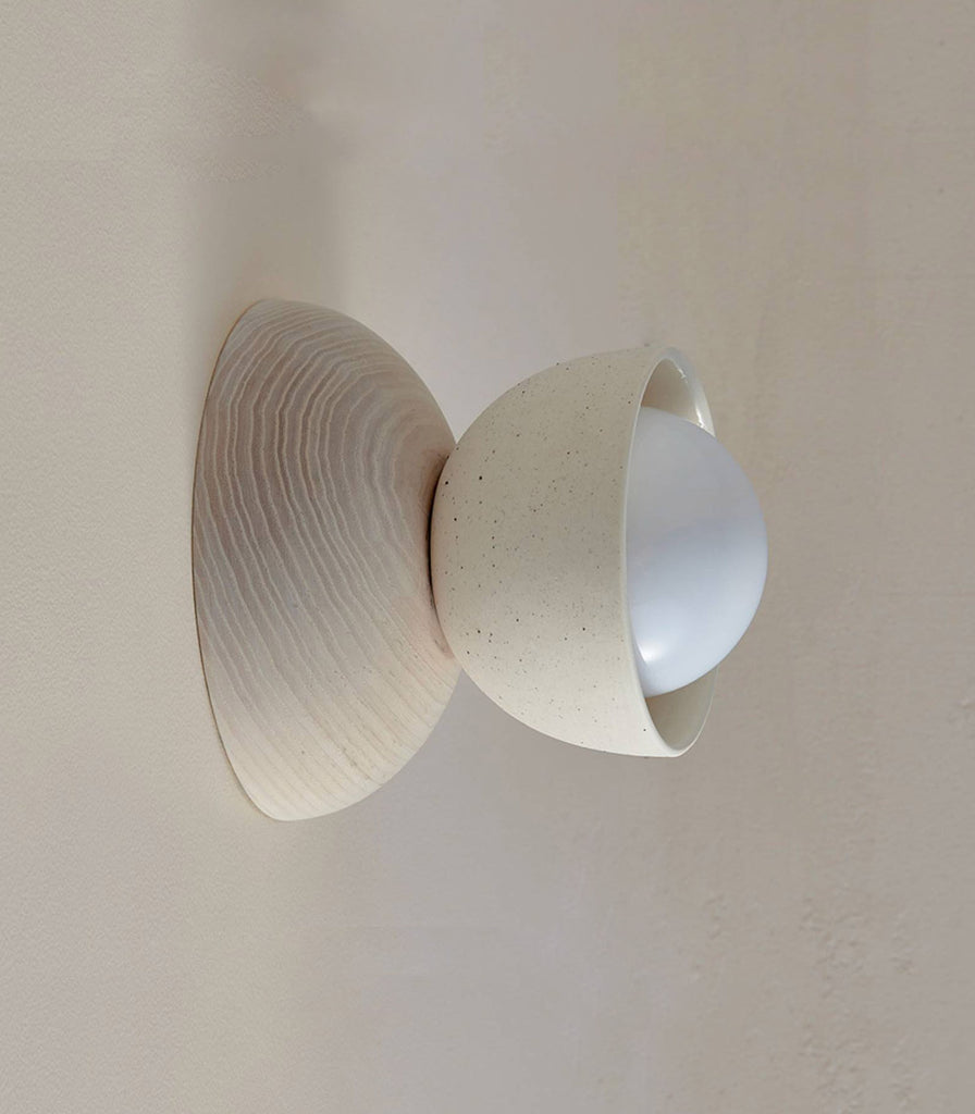 Marz Designs Terra Dome Wall Light in Vanilla Bean/Ash