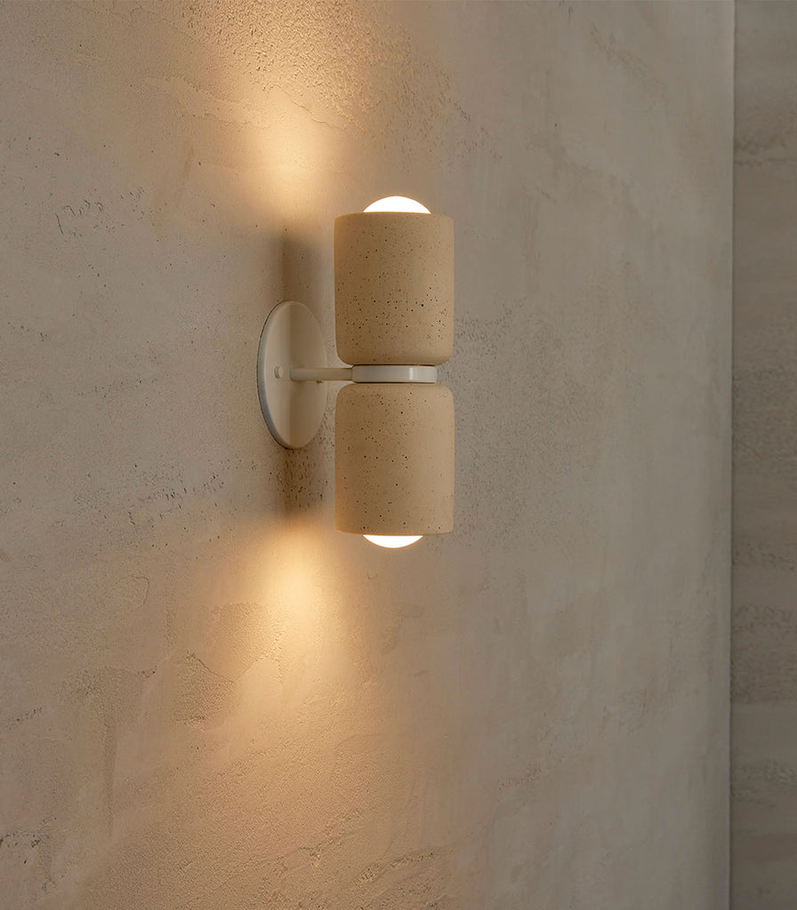 Marz Designs Terra Cylinder 2lt Wall Light featured within interior space