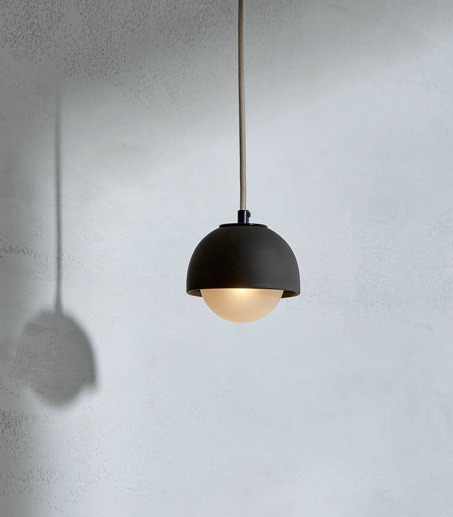 Marz Designs Terra Round Pendant Light in Slate/Brushed Black