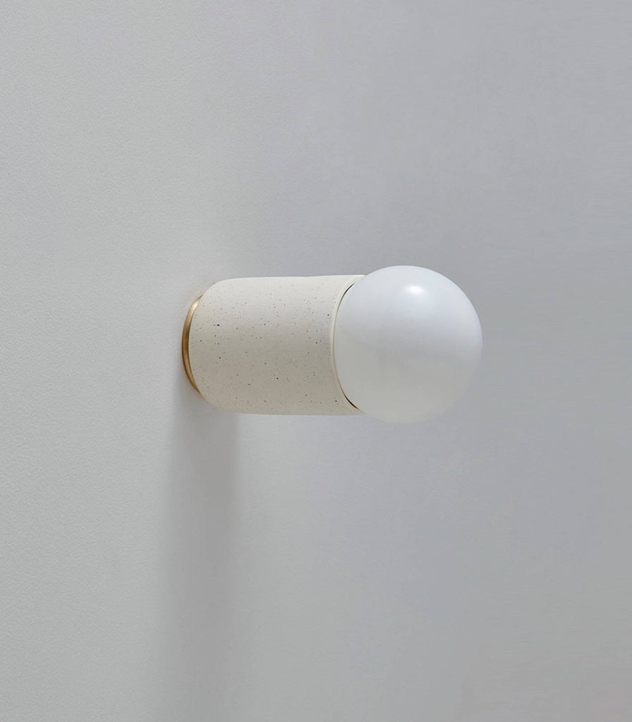 Marz Designs Terra Wall Light in Vanilla Bean/Brushed Brass