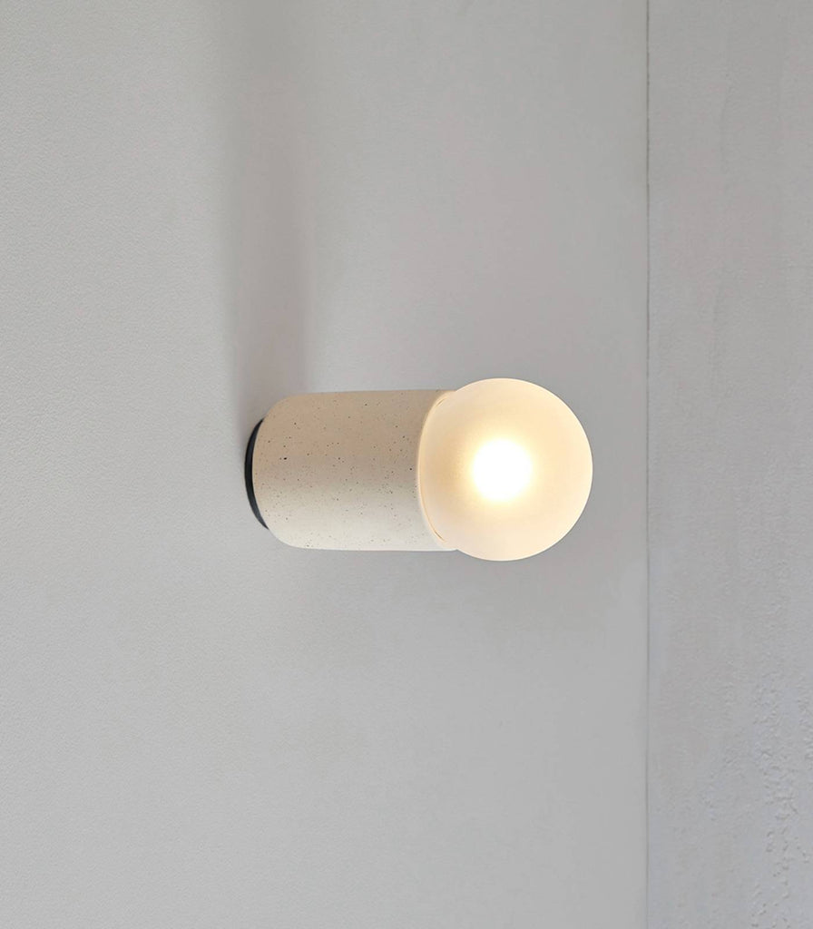 Marz Designs Terra Wall Light in Vanilla Bean/Brushed Black