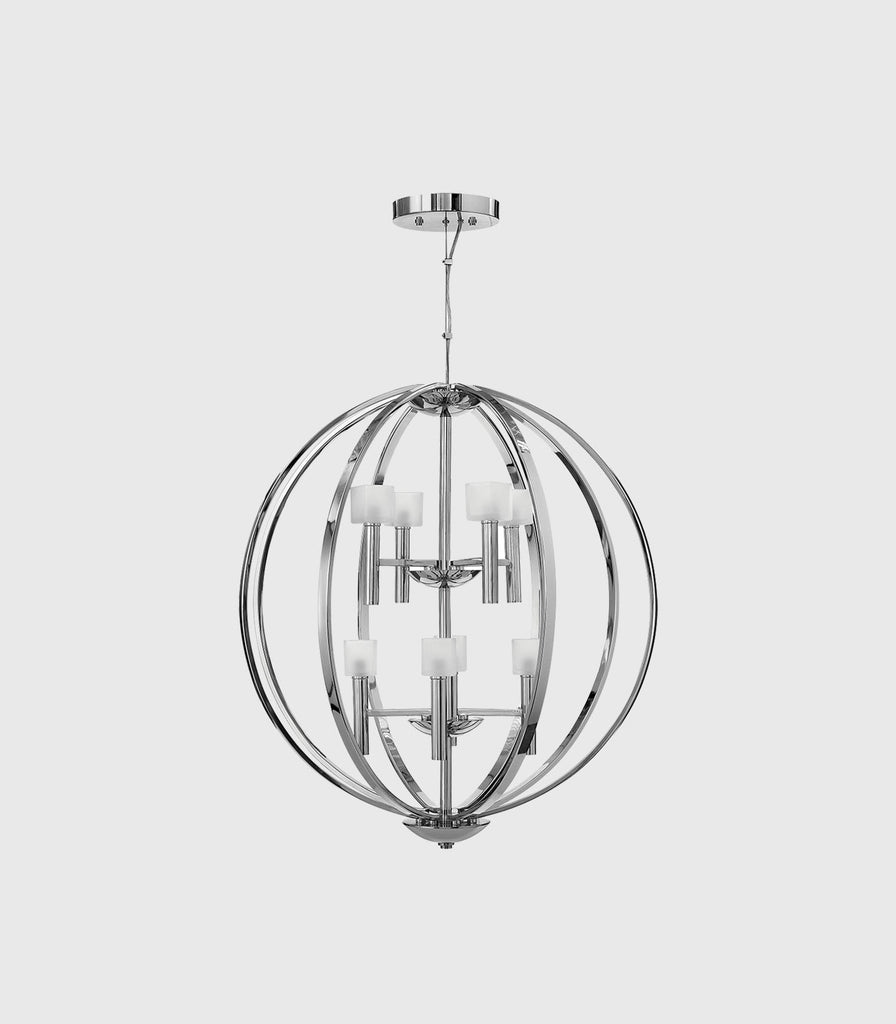 Elstead Mondo 8lt Chandelier in Polished Chrome