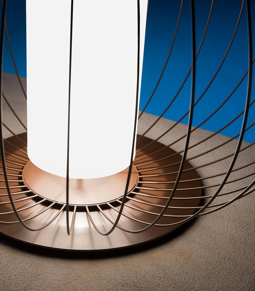 Karman Cell Outdoor Floor Lamp featured within a interior space
