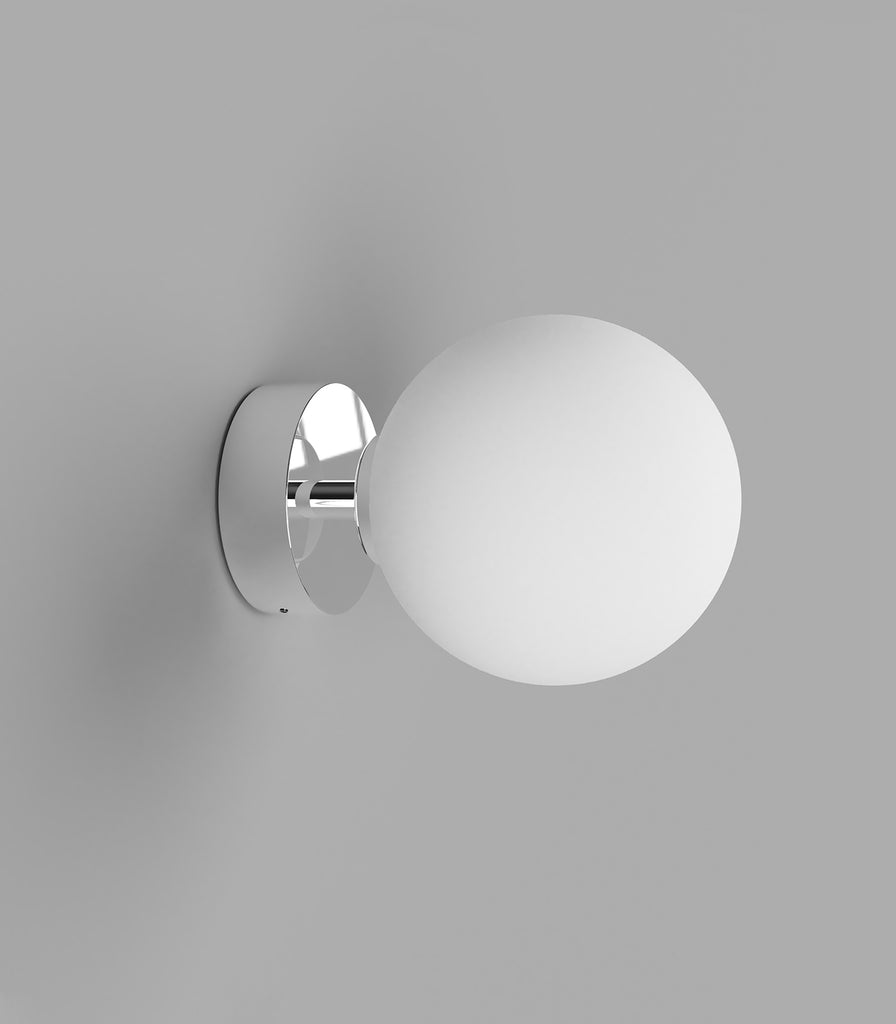 Lighting Republic Orb Short Arm Wall Light in Medium / Chrome glass