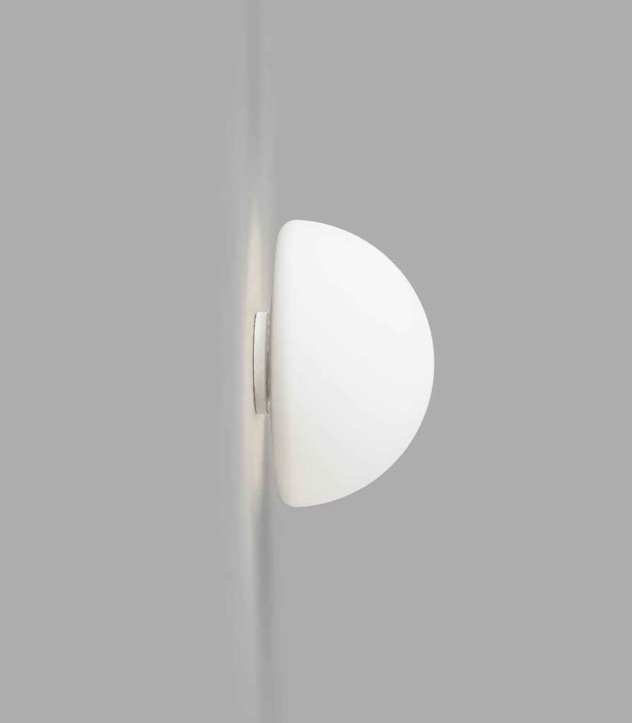 Lighting Republic Orb Dome Mirror Wall Light in white