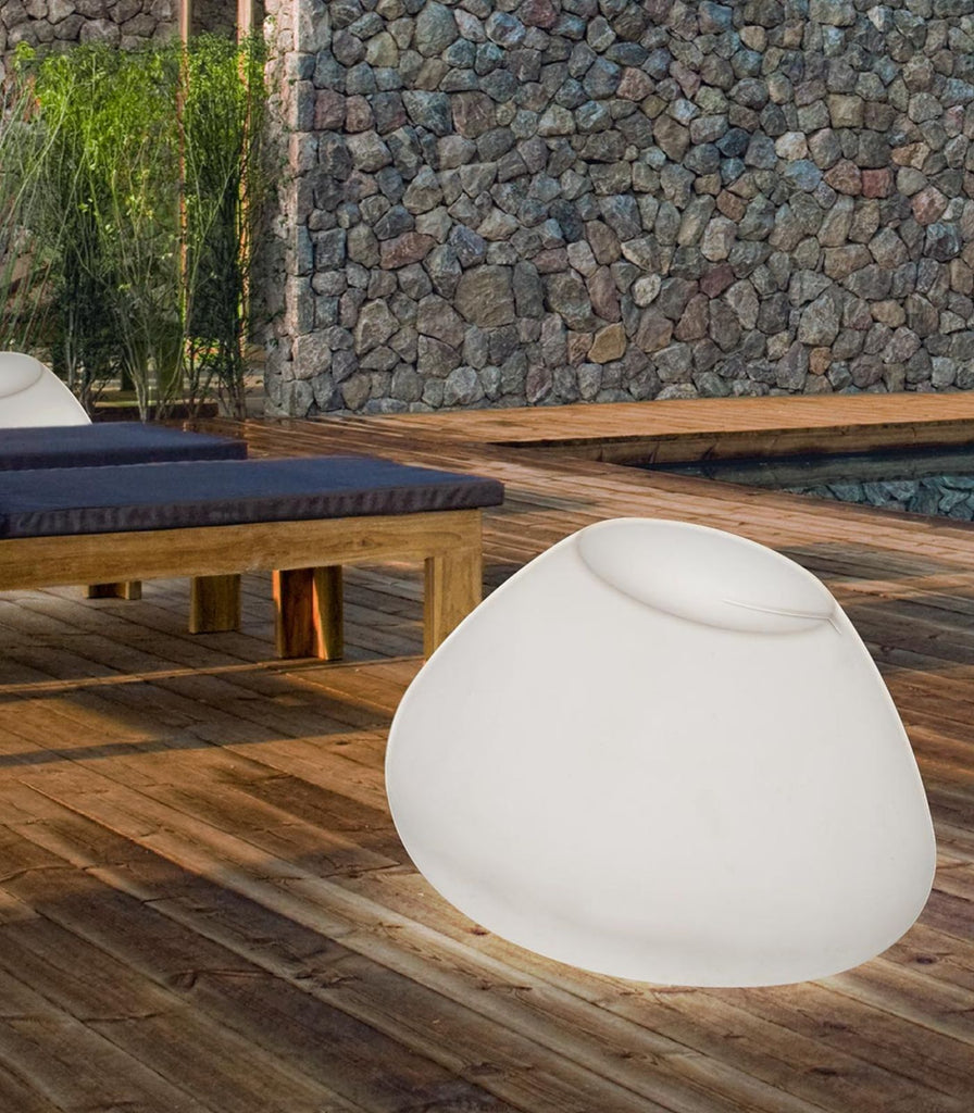 Panzeri Potter Floor Lamp featured within a outdoor space