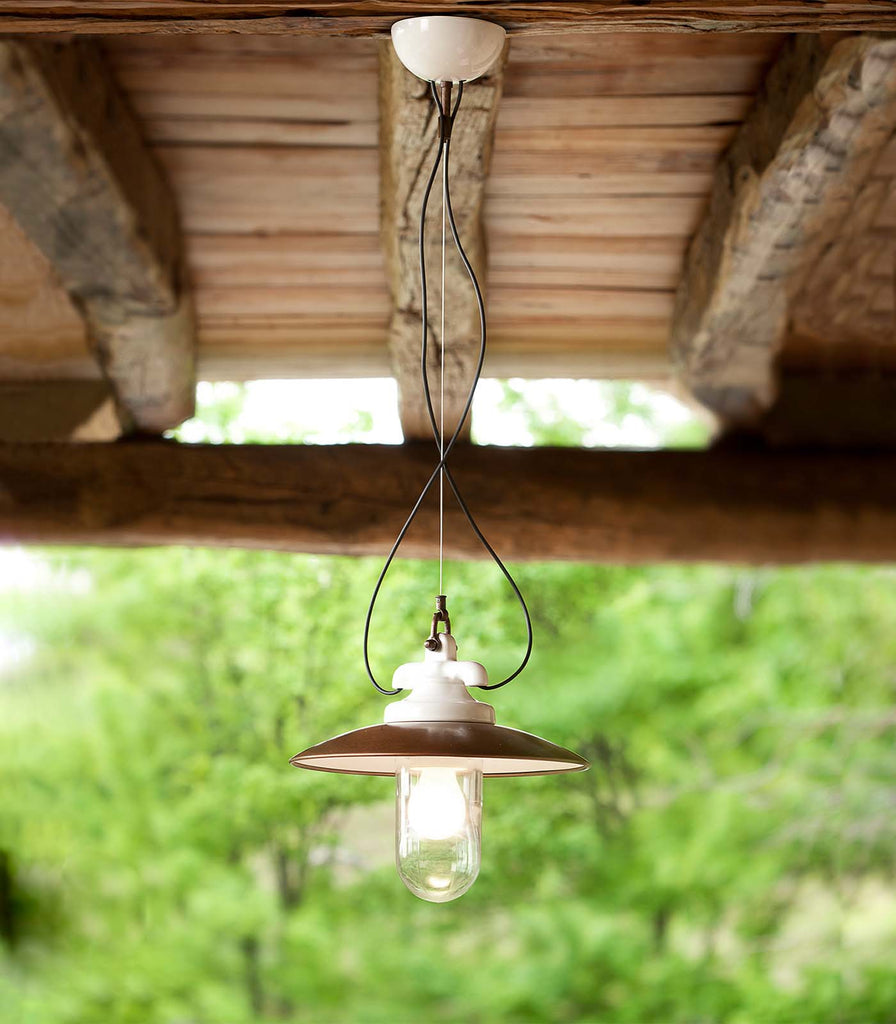 Aldo Bernardi Merano Pendant Lightfeatured within outdoor space