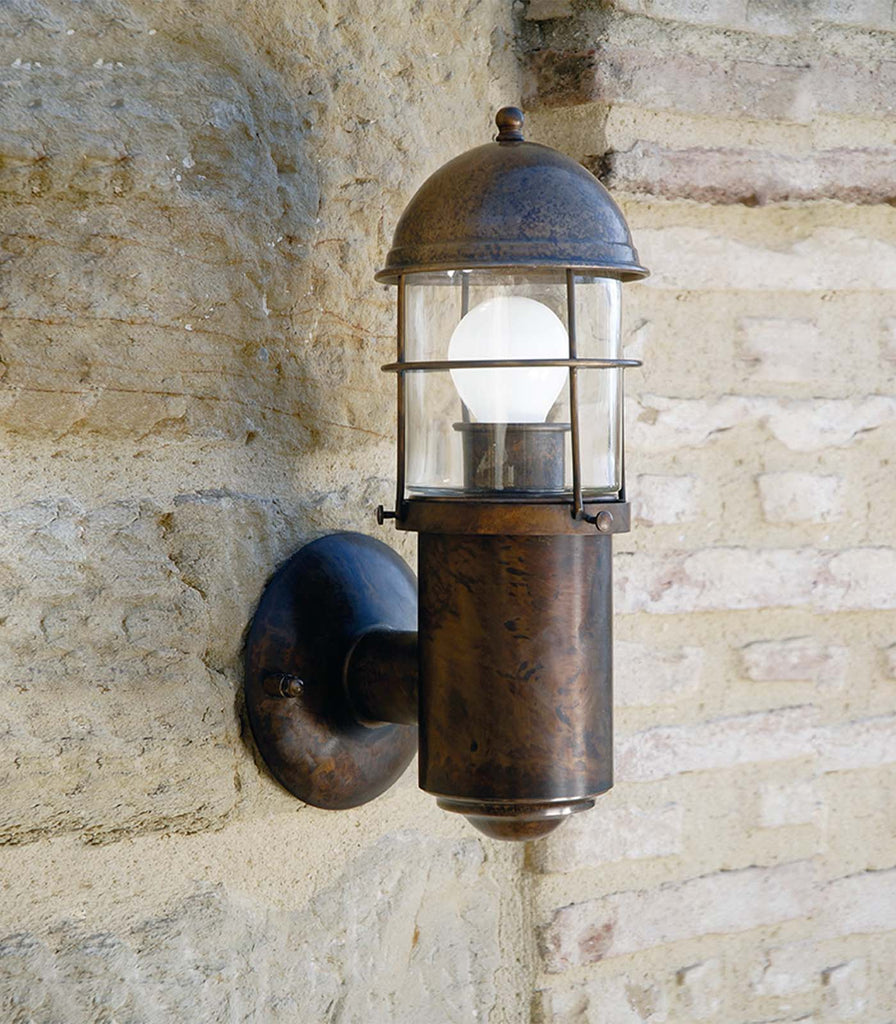 Aldo Bernardi Attila Wall Light featured within outdoor space