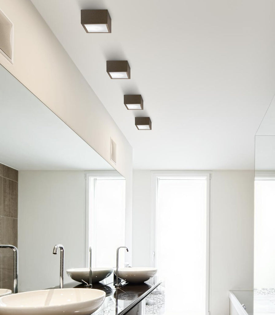 Panzeri Four Ceiling Light featured in bathroom