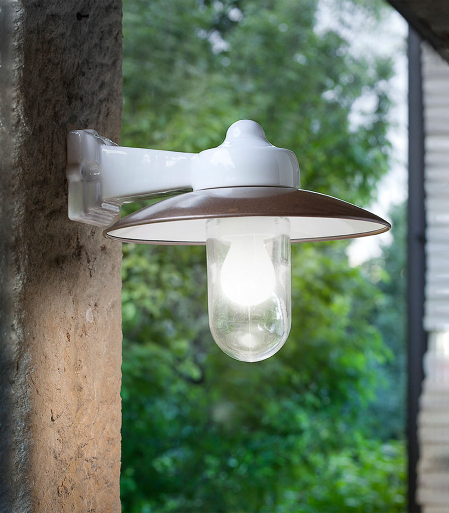 Aldo Bernadi Merano Wall Light featured within outdoor space