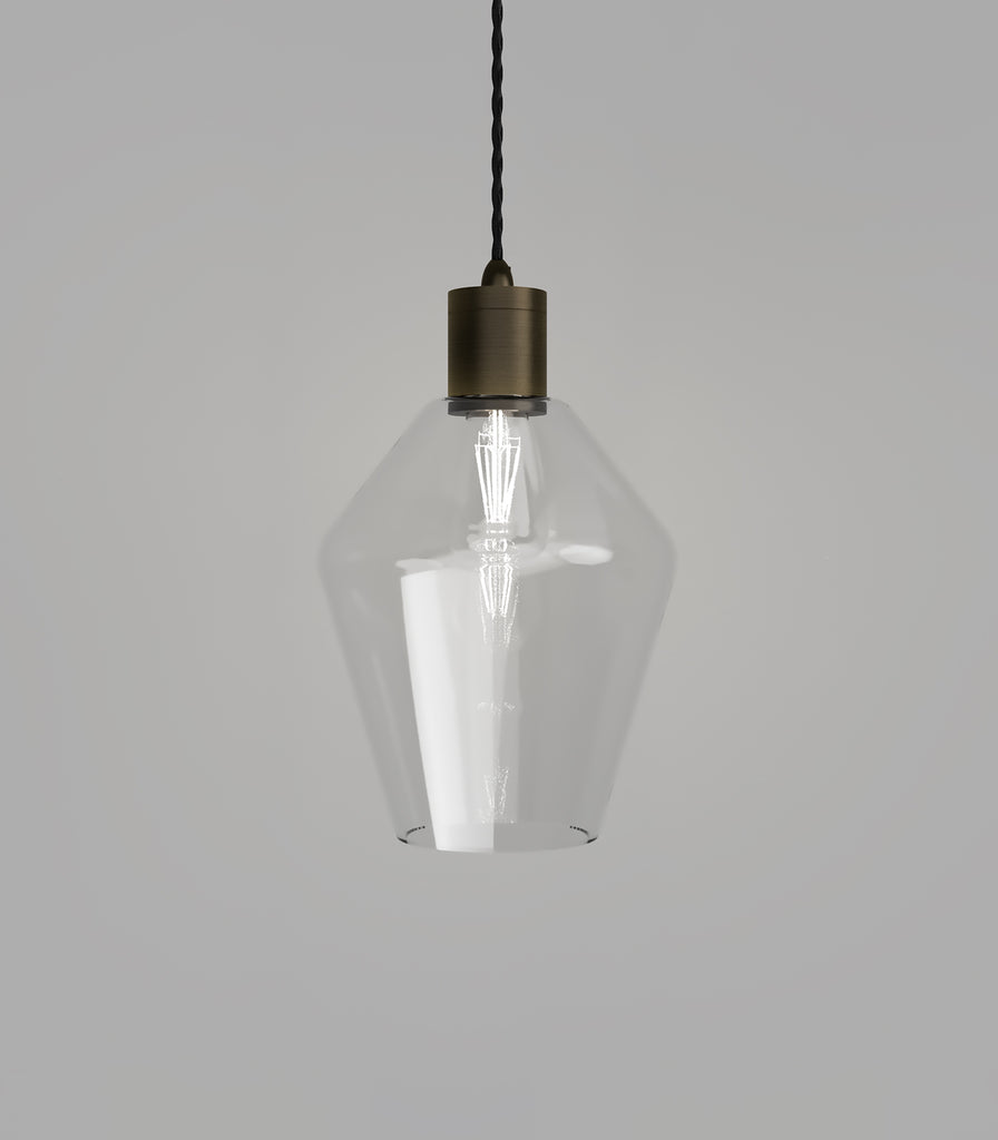 Lighting Republic Parlour Geo Pendant Light in  Iron / Clear