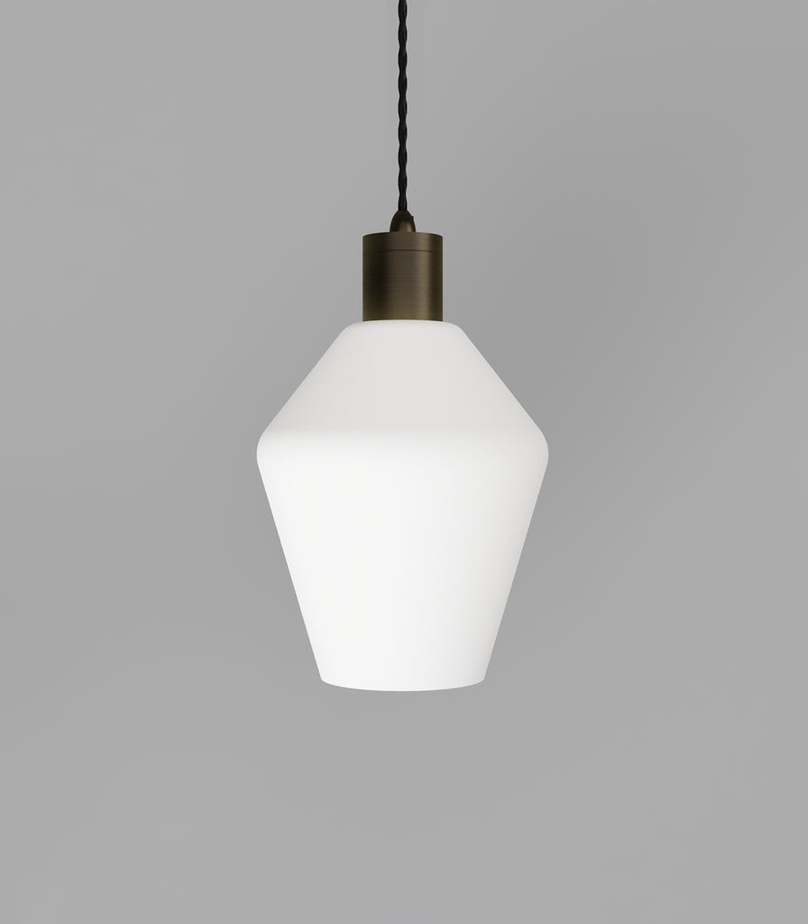 Lighting Republic Parlour Geo Pendant Light in Iron /  White