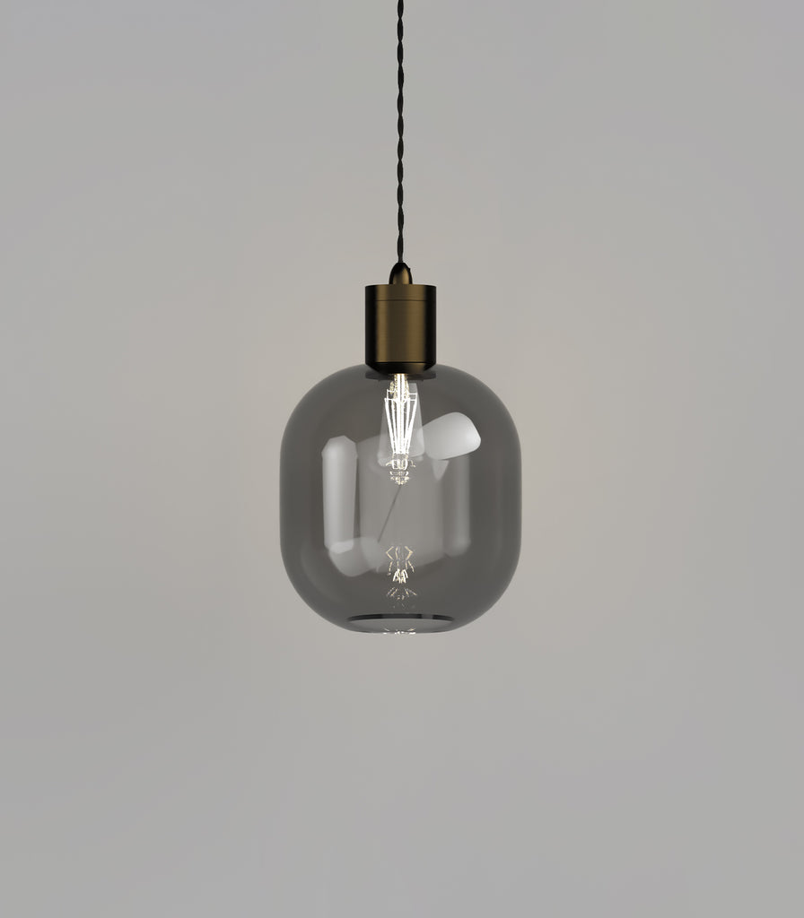 Lighting Republic Parlour Curve Pendant Light in  Iron/Smoke