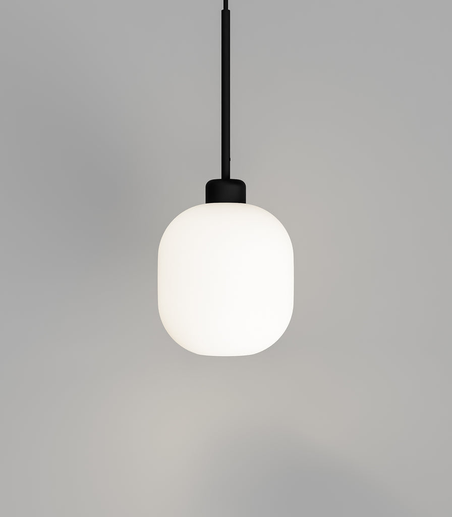 Lighting Republic Parlour Lite Curve Pendant Light in Textured Black/White