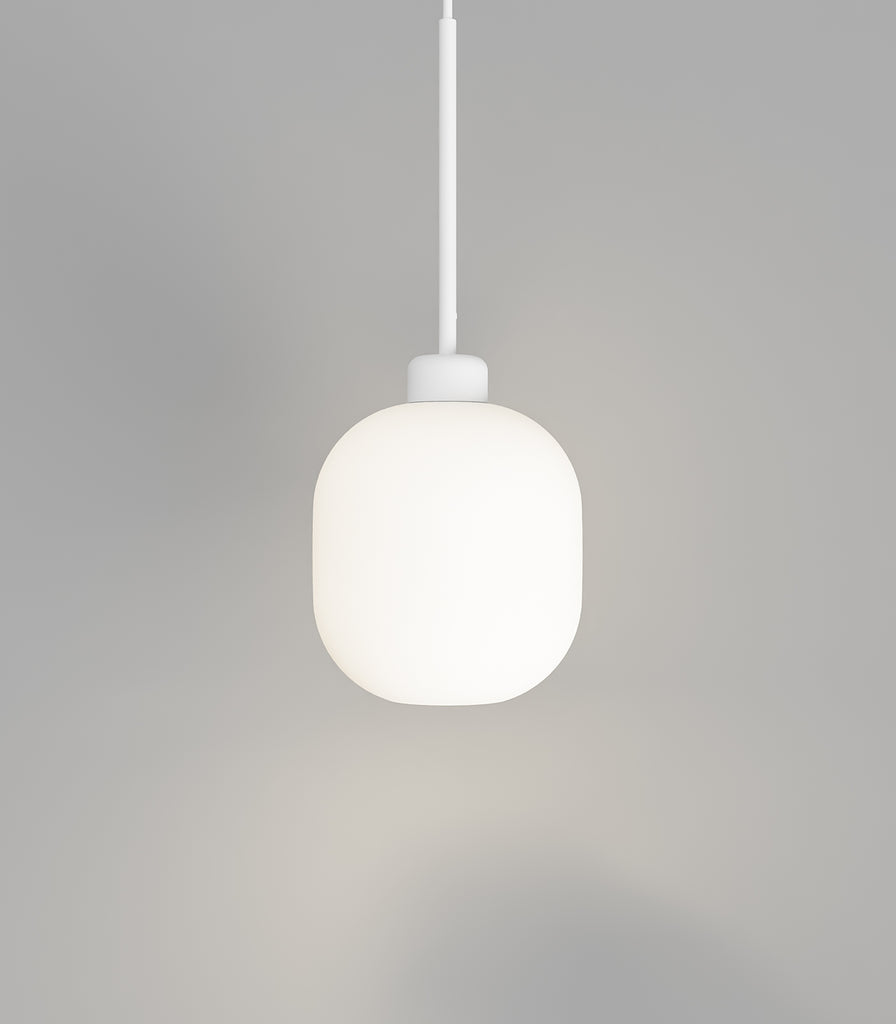 Lighting Republic Parlour Lite Curve Pendant Light in Textured White/White