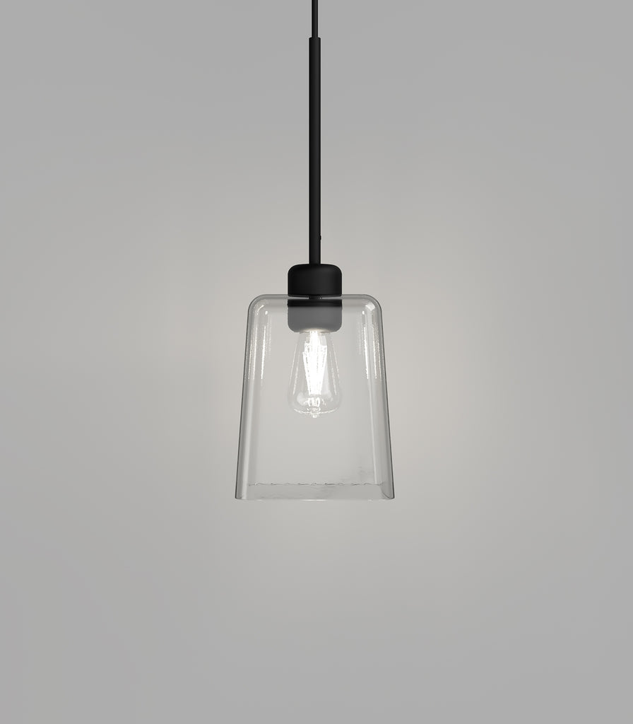 Lighting Republic Parlour Lite Glass Pendant Light in black /square square glass