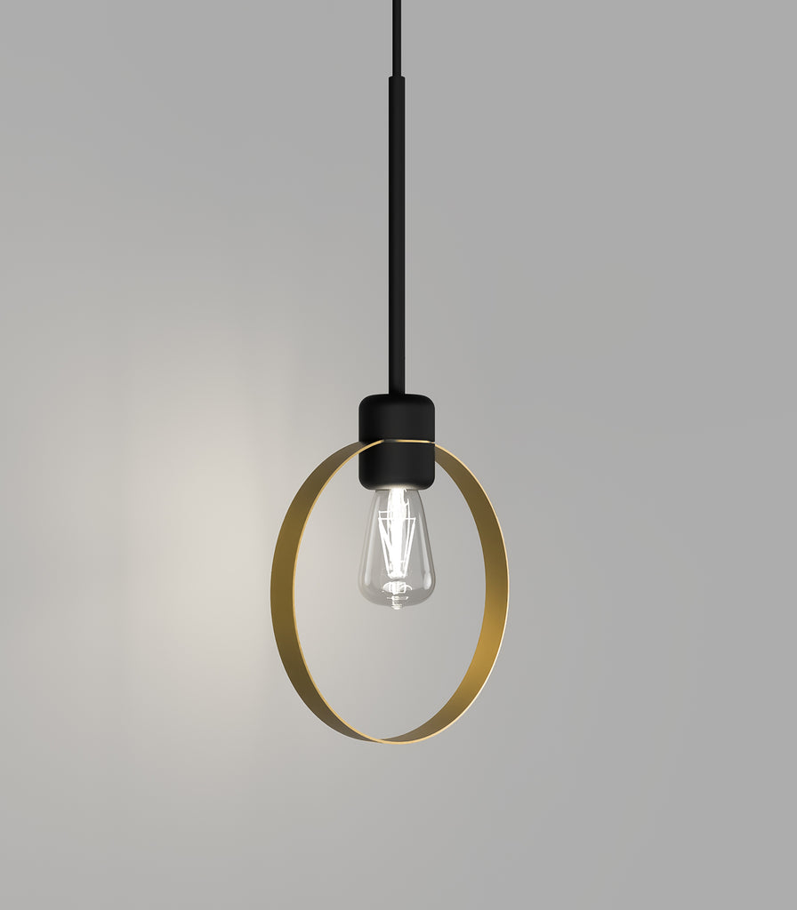 Lighting Republic Parlour Lite Ring Pendant Light in Textured Black