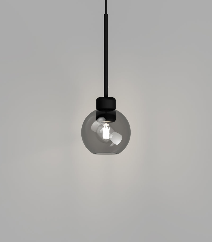 Lighting Republic Parlour Lite Sphere Pendant Light in black / smoke glass