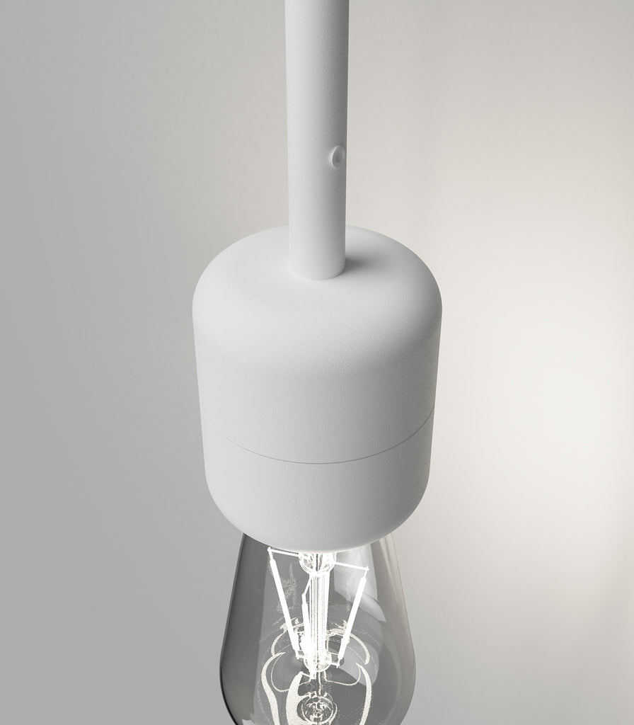 Lighting Republic Parlour Lite Pendant Light in white close up