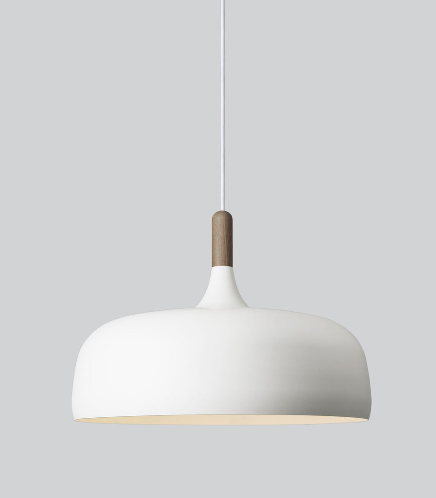 Northern Acorn Pendant Light in White/Dark Walnut