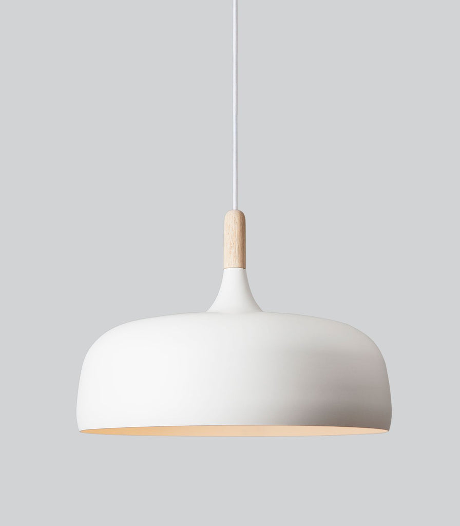 Northern Acorn Pendant Light in White/Light Beech