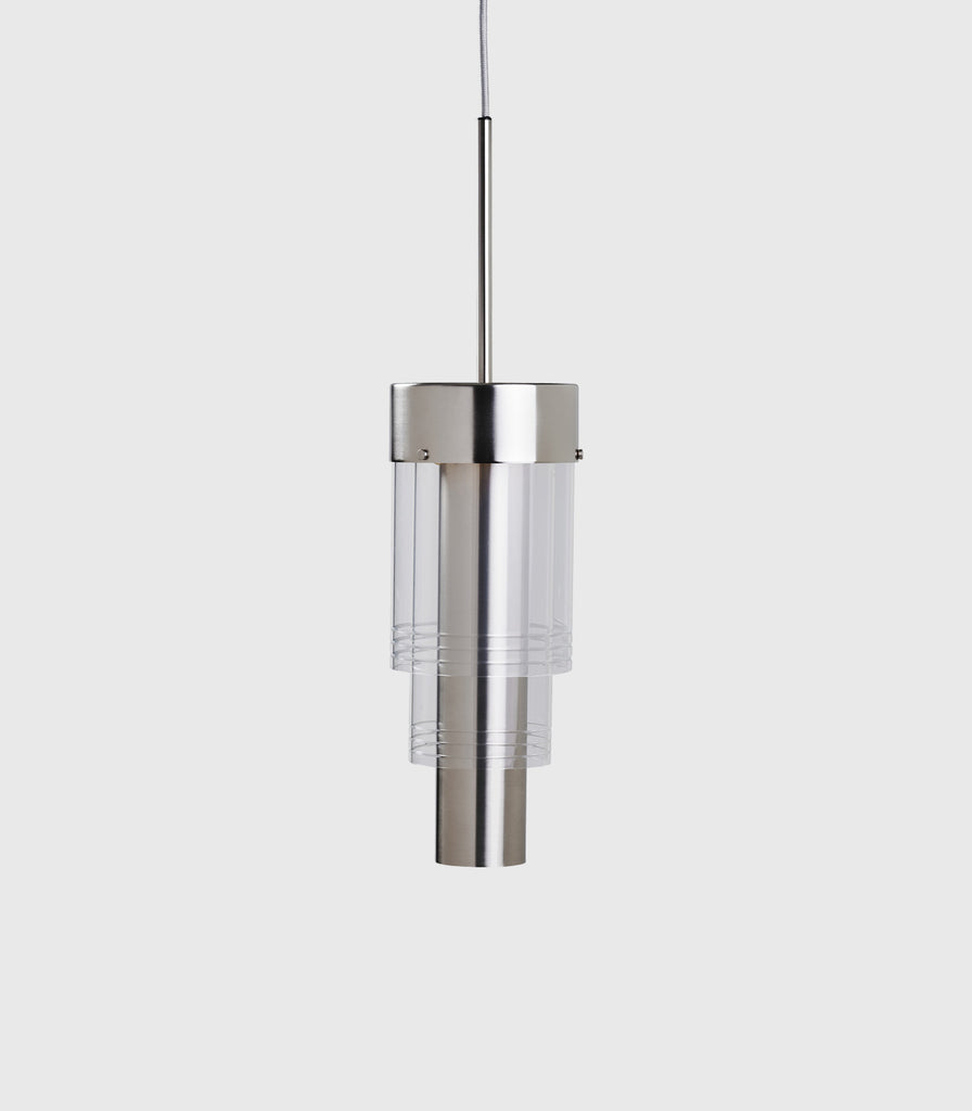 Ebb & Flow A-spire Pendant Light in Silver/Clear