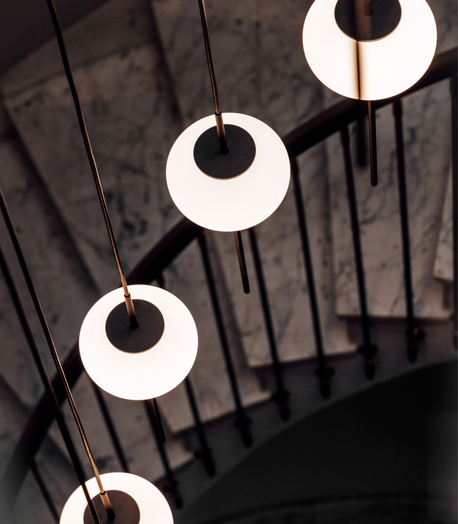 Milan Astros Pendant Light featured within interior space