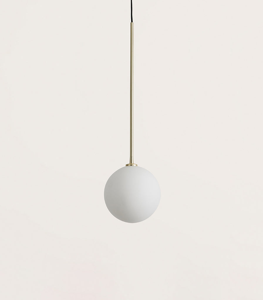 Aromas Ball Pendant Light in Matte Brass/Opal