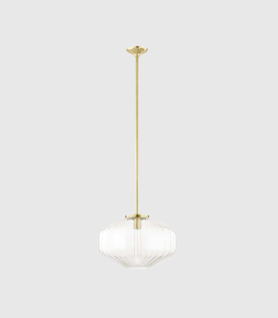 Hudson Valley Bennett Pendant Light in Aged Brass