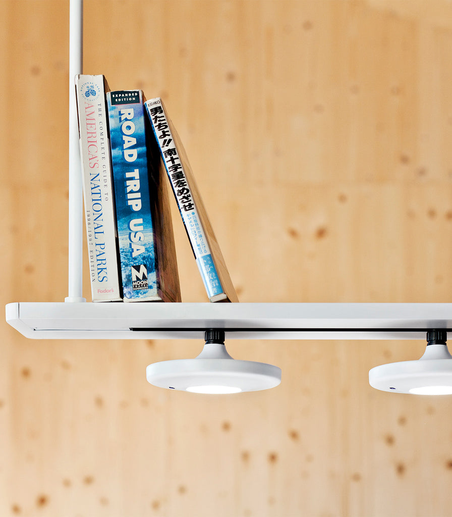 Estiluz Button 4lt Linear Pendant Light in White