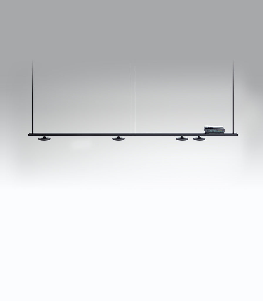 Estiluz Button 4lt Linear Pendant Light in Black