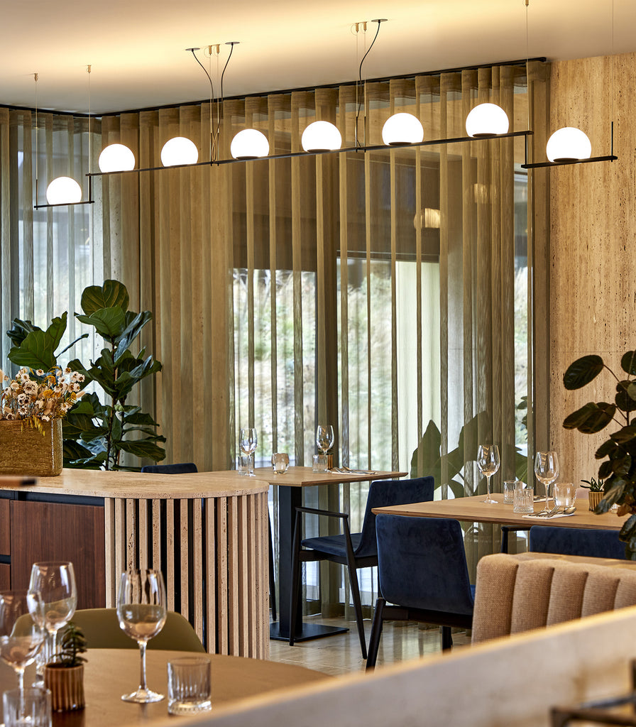 Estiluz Circ 2lt Linear Pendant Light featured within interior space