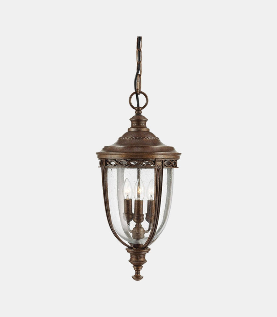 Elstead English Bridle Pendant Light in Large/British Bronze