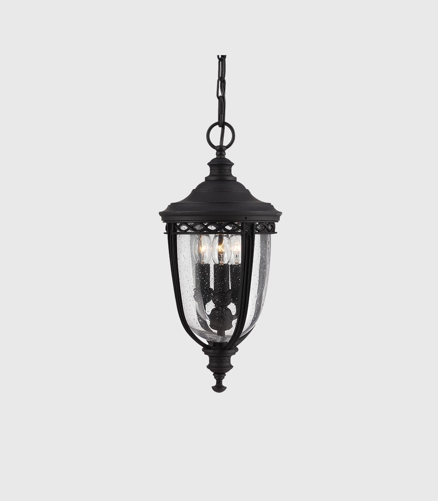 Elstead English Bridle Pendant Light in Medium/Black