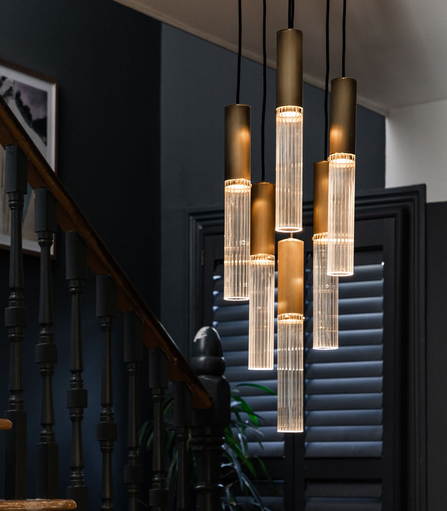 J. Adams & Co.  Flume 6lt Pendant Light featured in an interior space