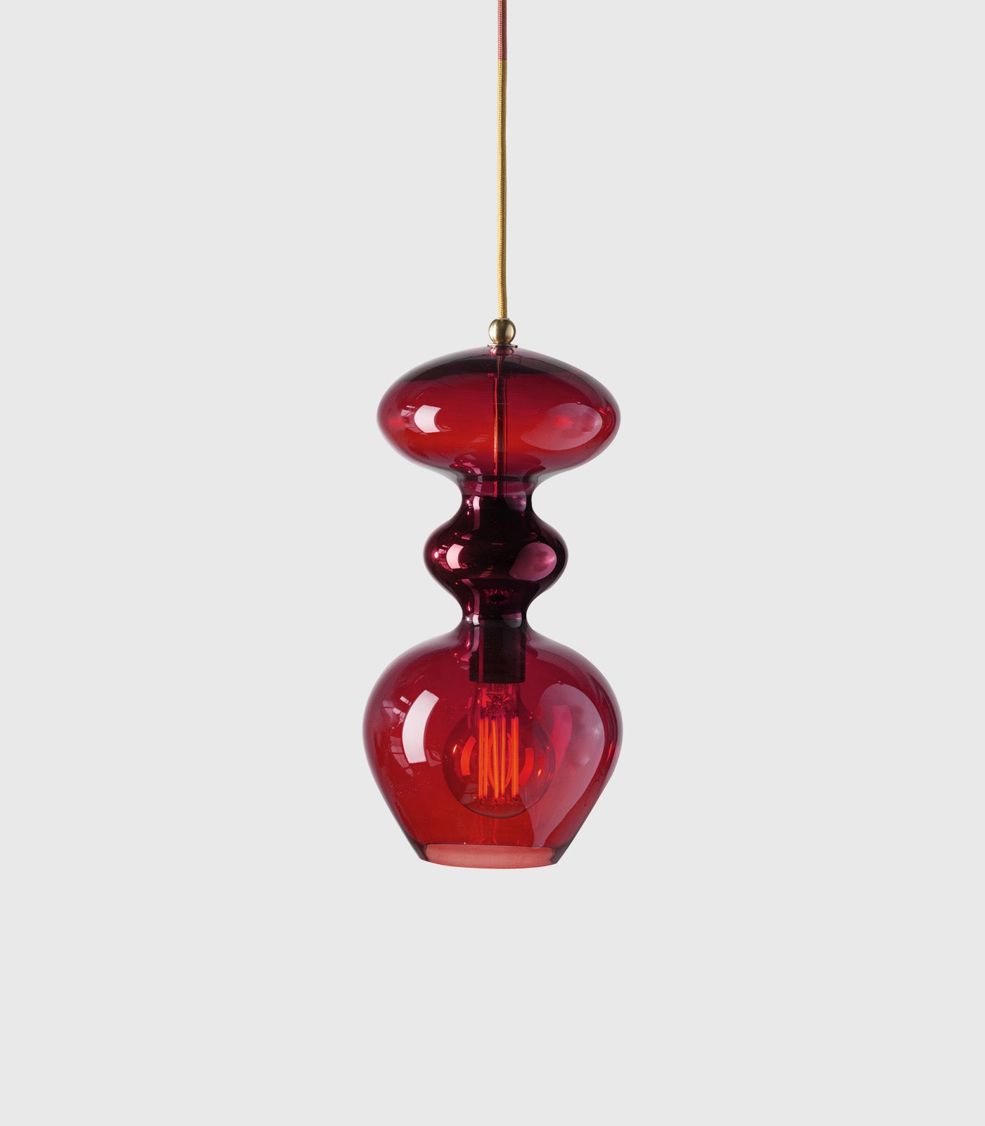 Rainbow glass pendant shop light