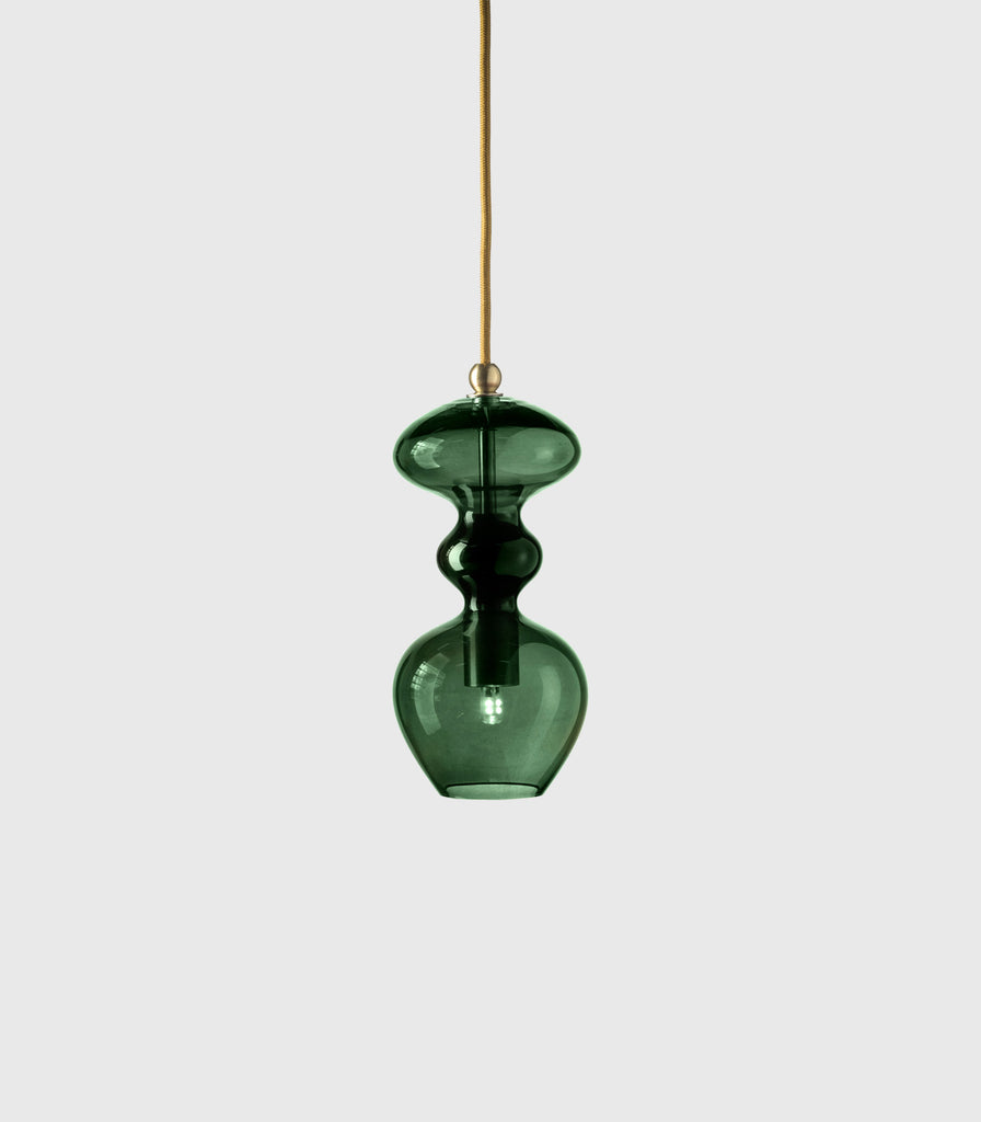 Ebb & Flow Futura Pendant Light in Small/ Ivy Green