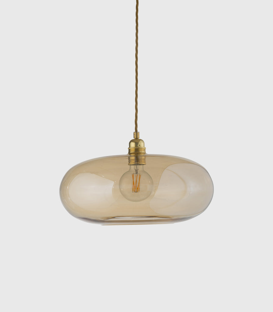 Ebb & Flow Horizon Pendant Light in Large/ Golden Smoke