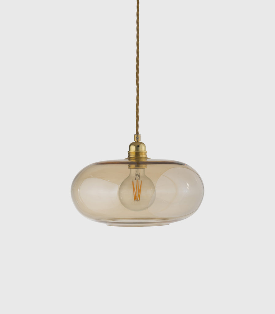 Ebb & Flow Horizon Pendant Light in Medium/ Golden Smoke