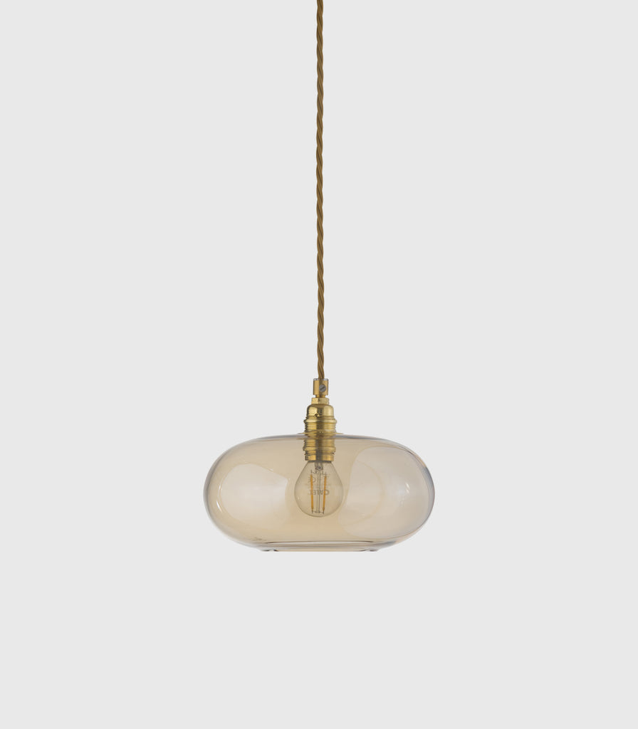 Ebb & Flow Horizon Pendant Light in Small/ Golden Smoke