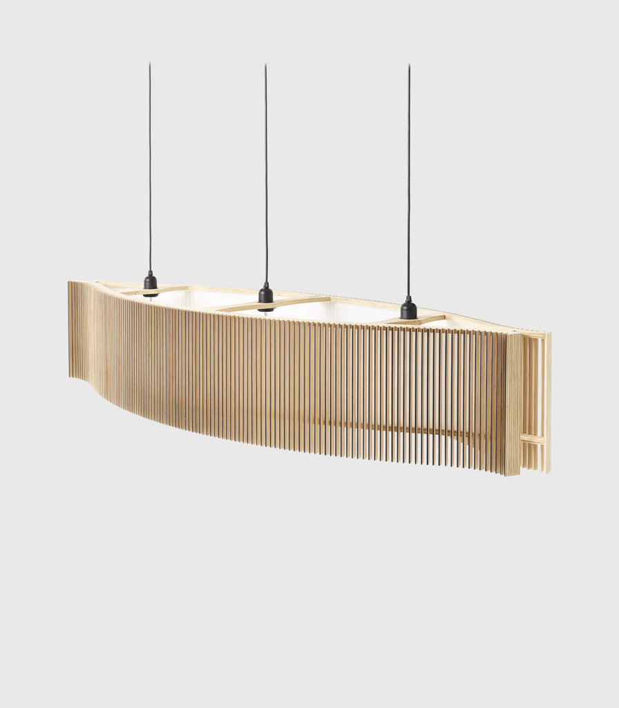 Maker Design Studio iO Horus pendant light in plywood
