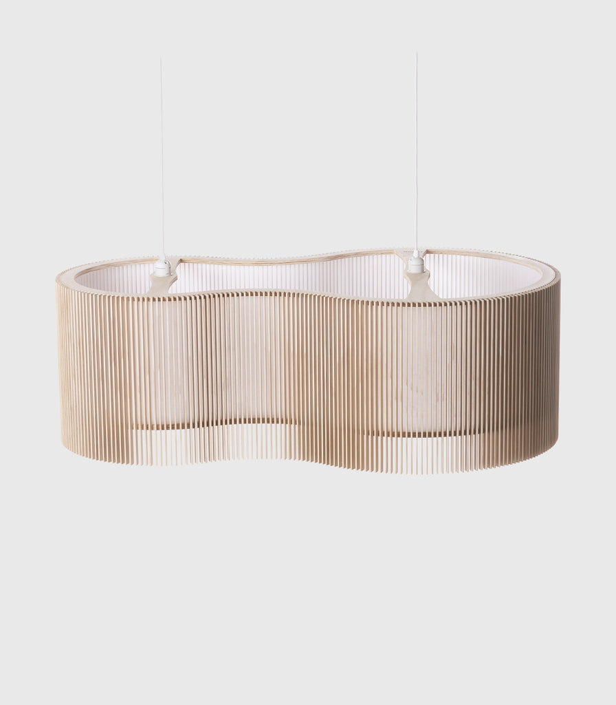 Maker Design Studio iO nimbus pendant light in plywood