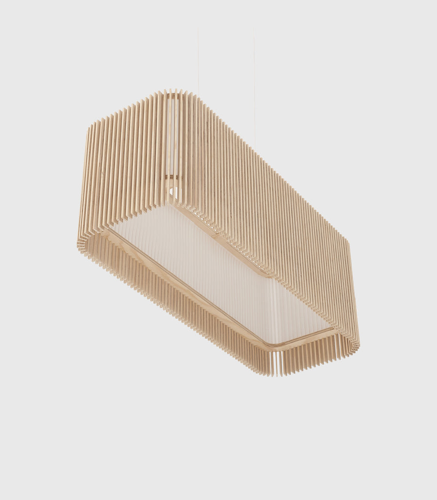 Maker Design Studio iO rectangle pendant light underside view