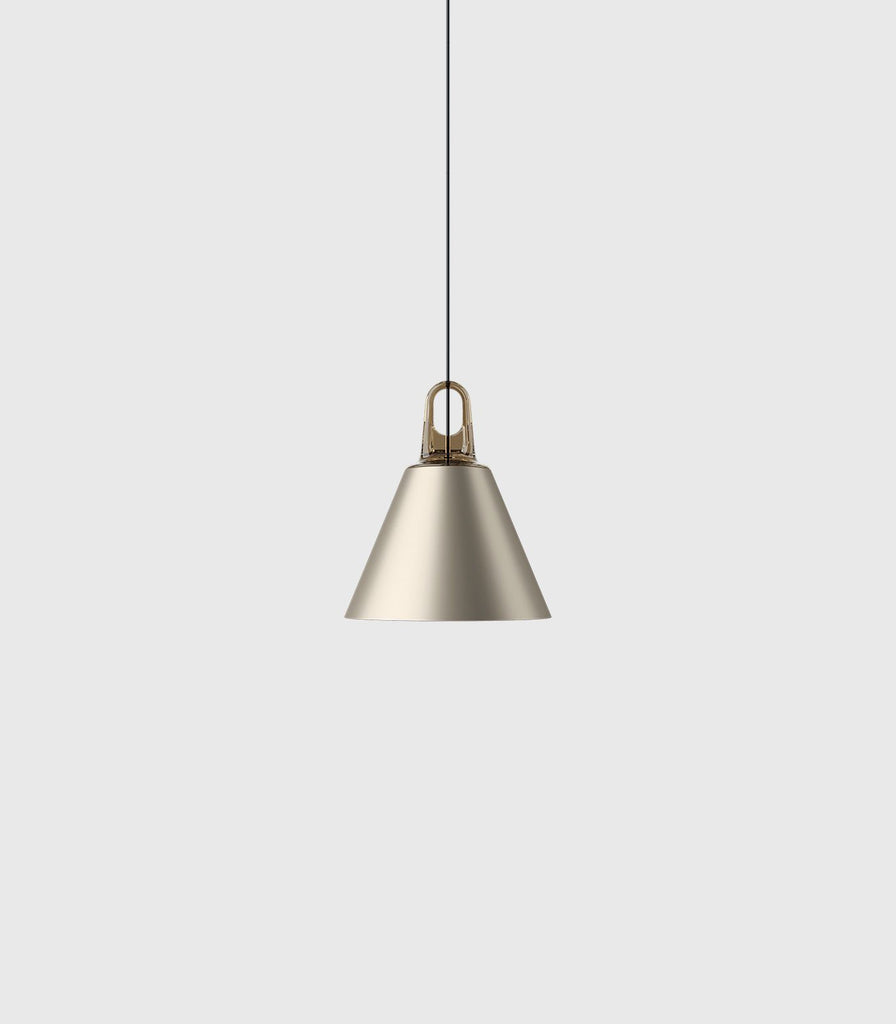 Lodes JIM cone Pendant Light in Matte Champagne/Honey