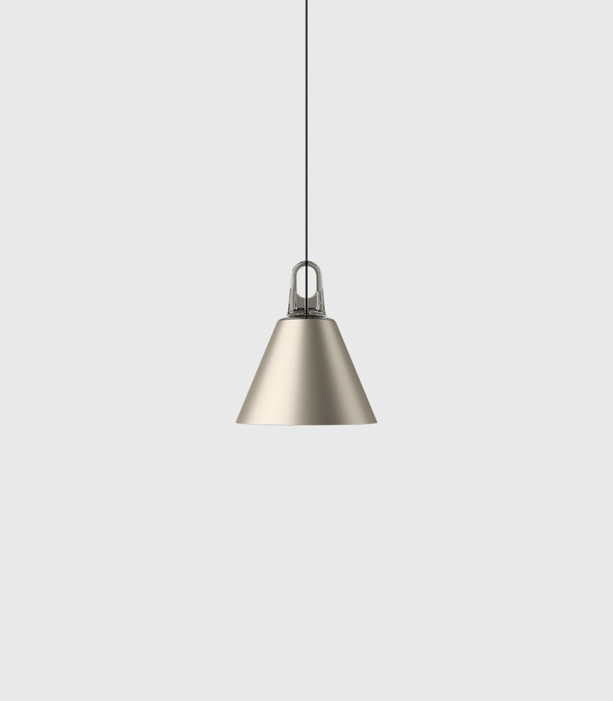 Lodes JIM cone Pendant Light in Matte Champagne/Grey