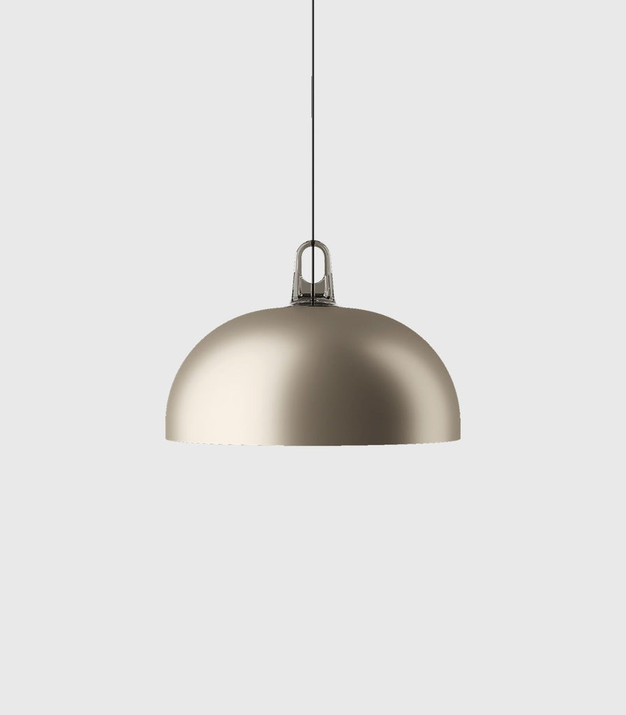 Lodes JIM dome Pendant Light in Matte Champagne/Grey