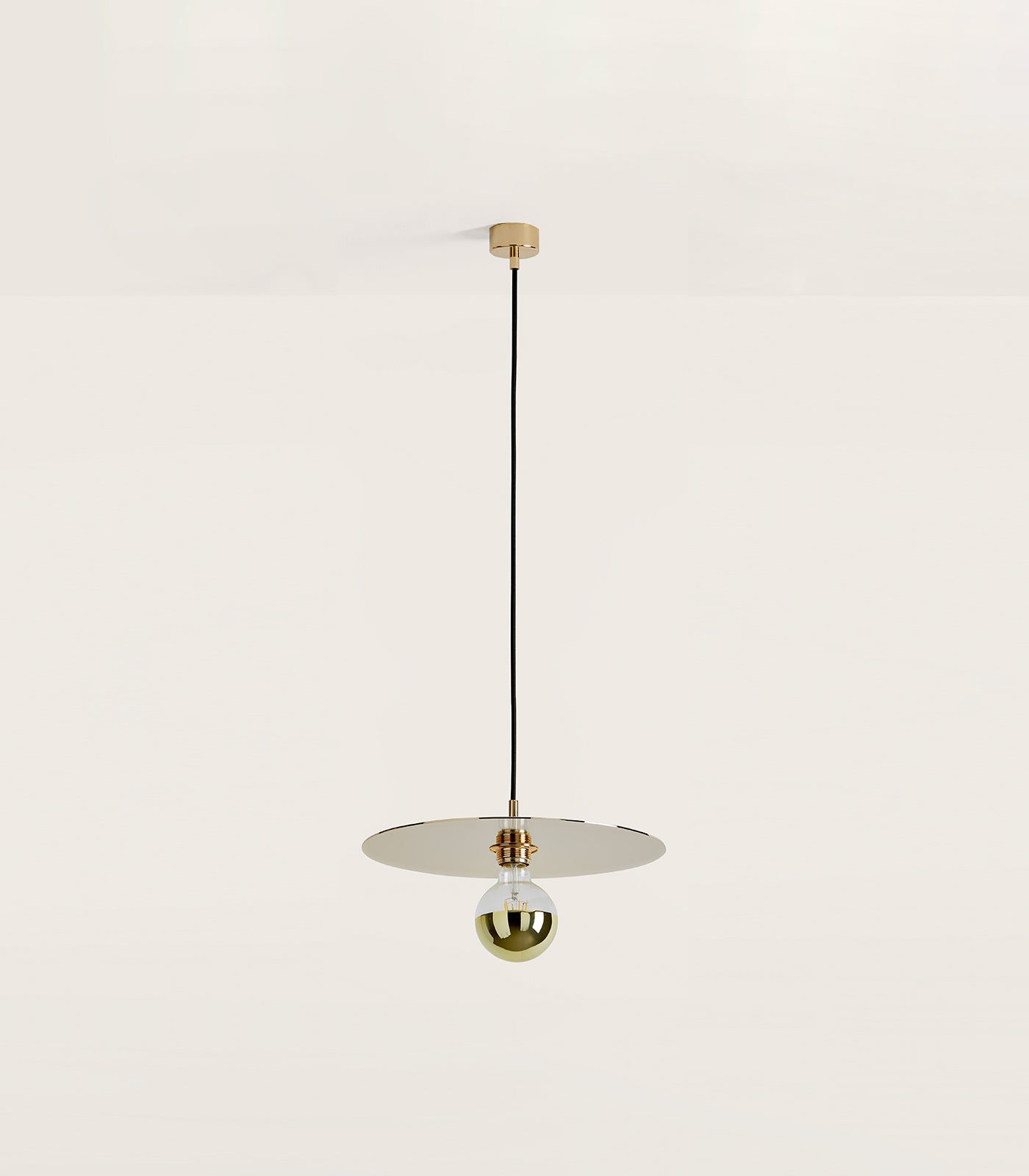 Glass disc outlet ceiling light